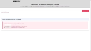 Generador de archivos ZMP