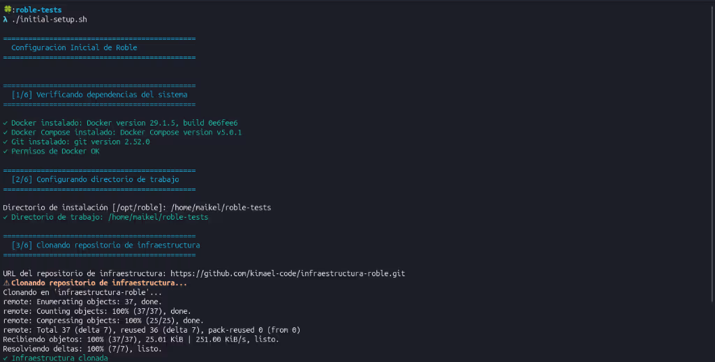 Roble Docker Infrastructure